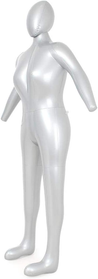 Maniquí Inflable Femenino 3 T, Cuerpo Completo con Brazos y Cabeza