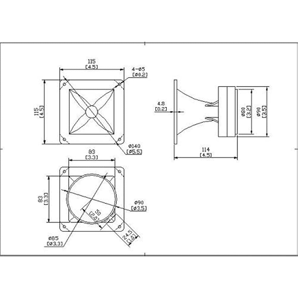 Parlante de audio de bocina PYLE-PRO PH44