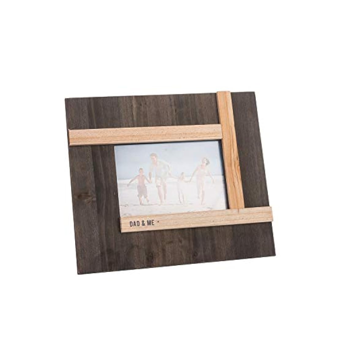 Marco de fotos, color blanco, Madera, Negro, marrón, 4x6