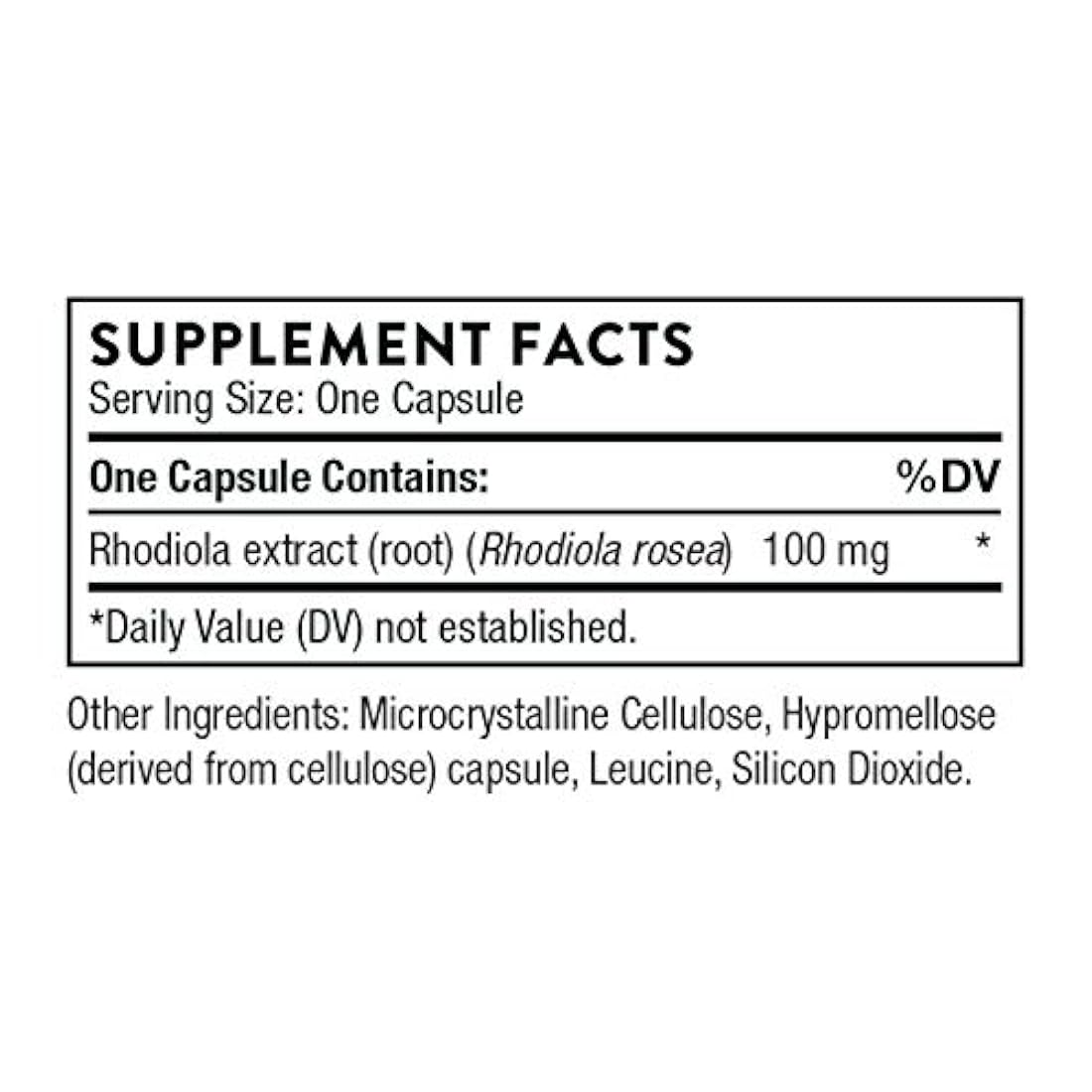 Rhodiola Thorne Research,60 cápsulas vegetarianas,salud
