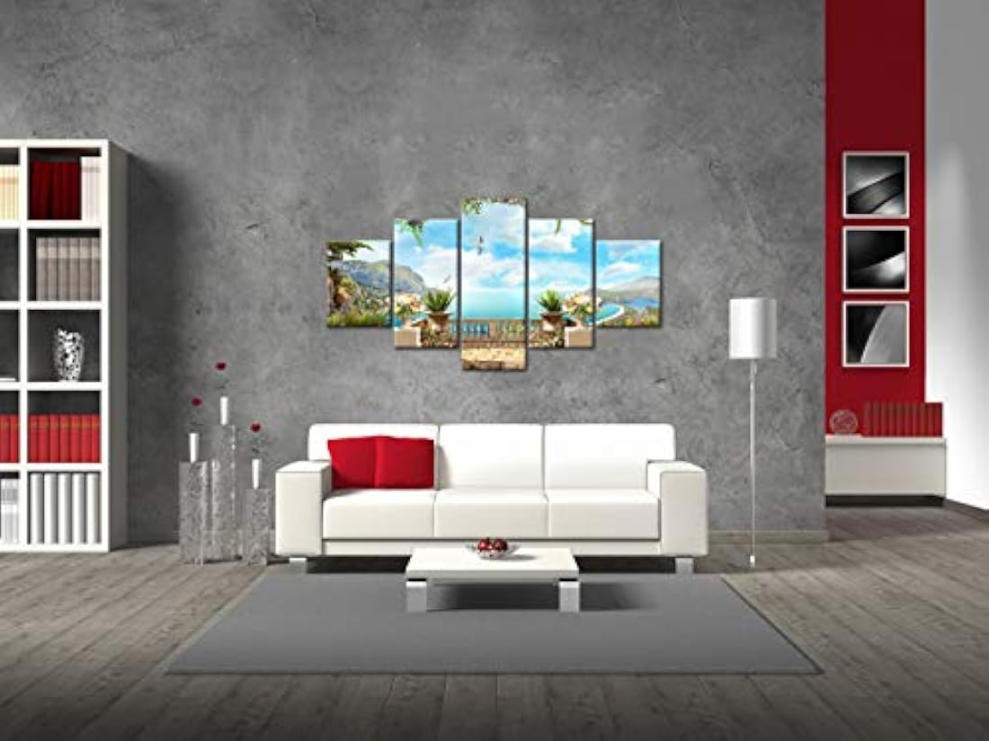 Yatsen Puente Moderno 5 Piezas Playa Océano Paisaje