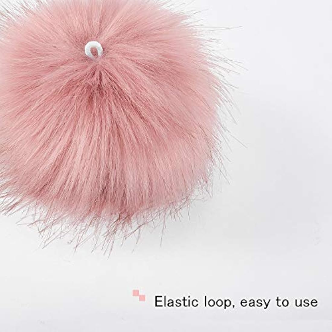 Cosweet - Bolas de pompón de piel de zorro sintética