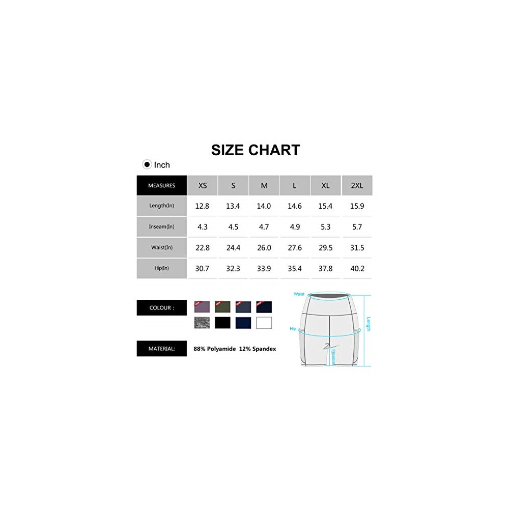 Shorts cortos de yoga de cintura alta para mujer talla XL