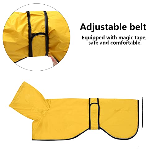 Chubasquero para perros con barra reflectante, resistente a la lluvia/al agua, chaleco ajustable – impermeable para perros galgos, Lurchers y Whippets 0608