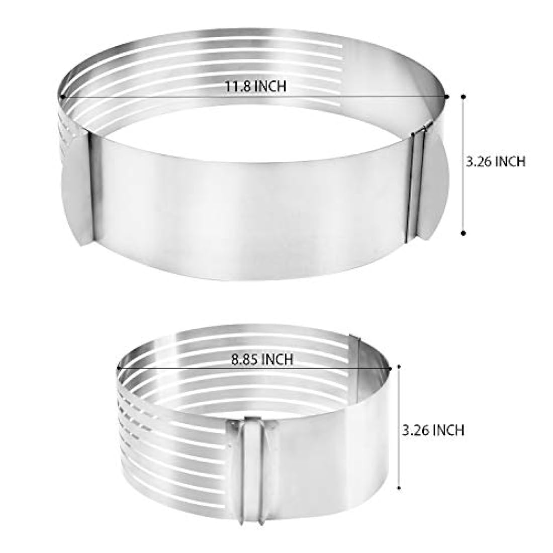 Molde para tartas con nivelador de pasteles, ajustable
