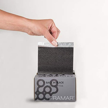 Framar Back In Black Pop Up -Lámina para colorear el cabello