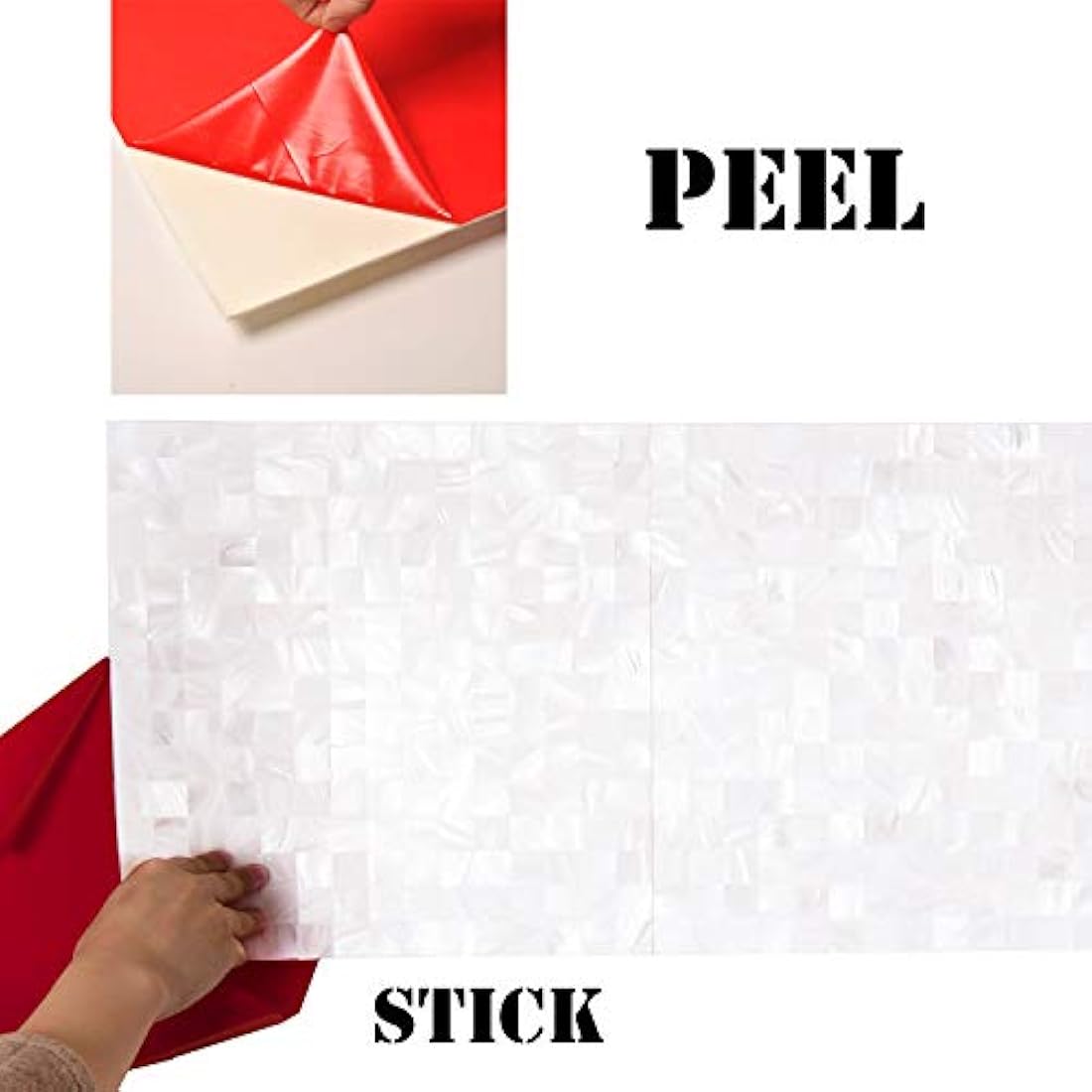 KASARO - Adhesivo decorativo para pared, blanco.