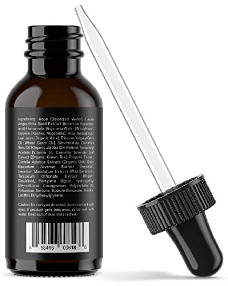 Baebody Retinol Sérum facial tópico con vitamina E, ácido hialurónico y aceite de jojoba, 1 onza