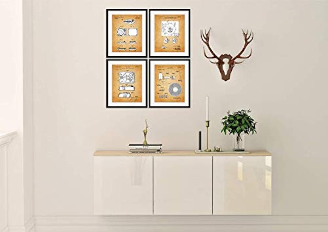 Impresiones de arte de pared de patente de reproductor