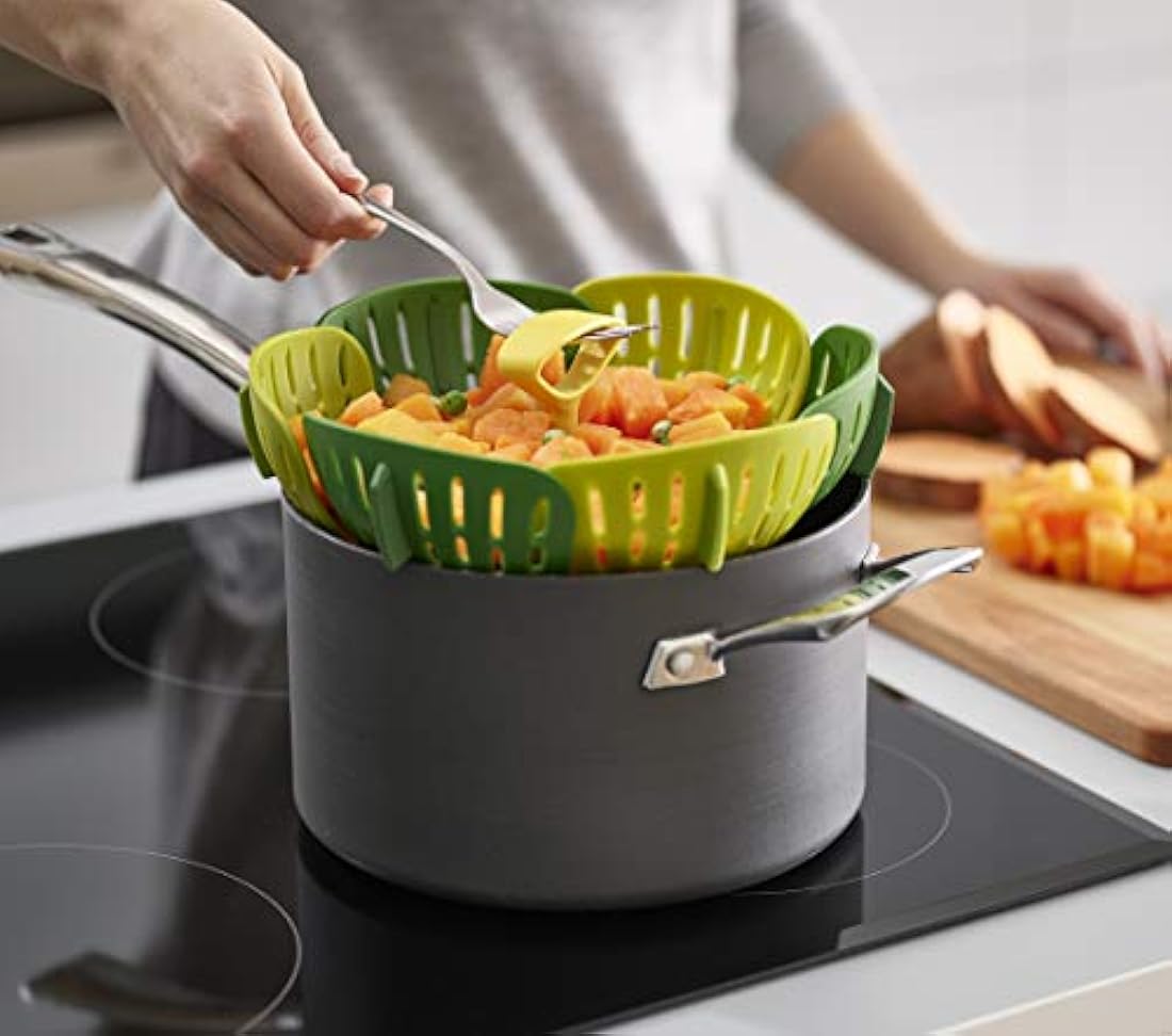 Joseph Joseph 45030 Bloom Cesta para vaporera plegable