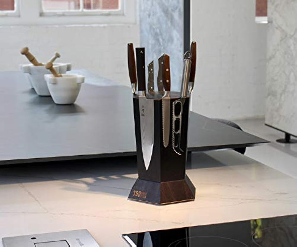 360 Knife Block Bloque de cuchillos universal,