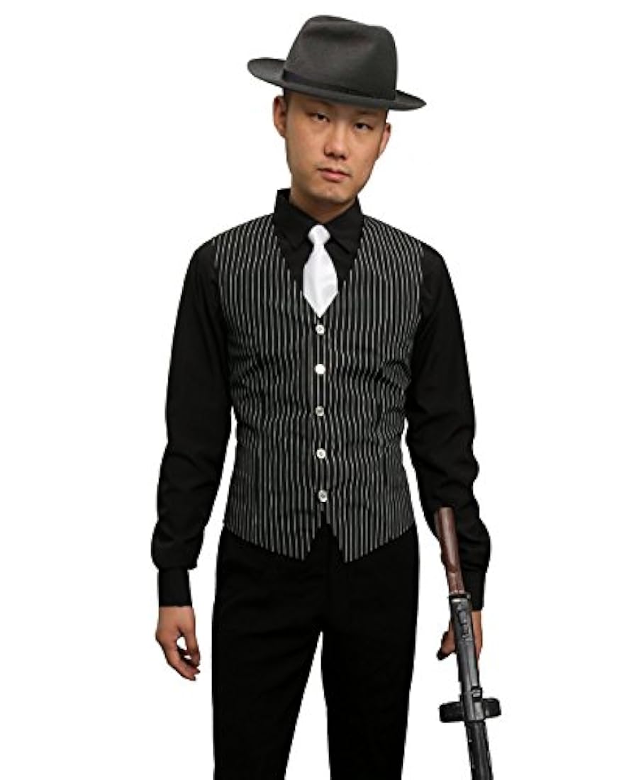 Conjunto de accesorios para disfraz de gángster, chaleco