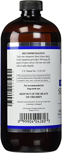 Nature’s Sunshine Silver Shield con Aqua Sol (20 ppm)