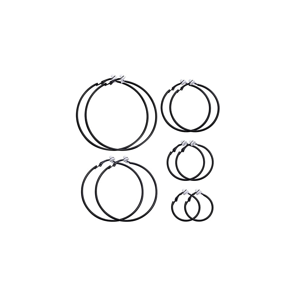 Aretes de clip para mujer 5 pares