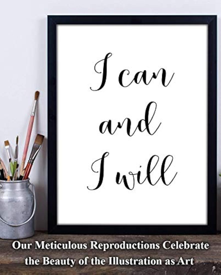 Puedo y lo haré - Impresión de arte de tipografía sin marco