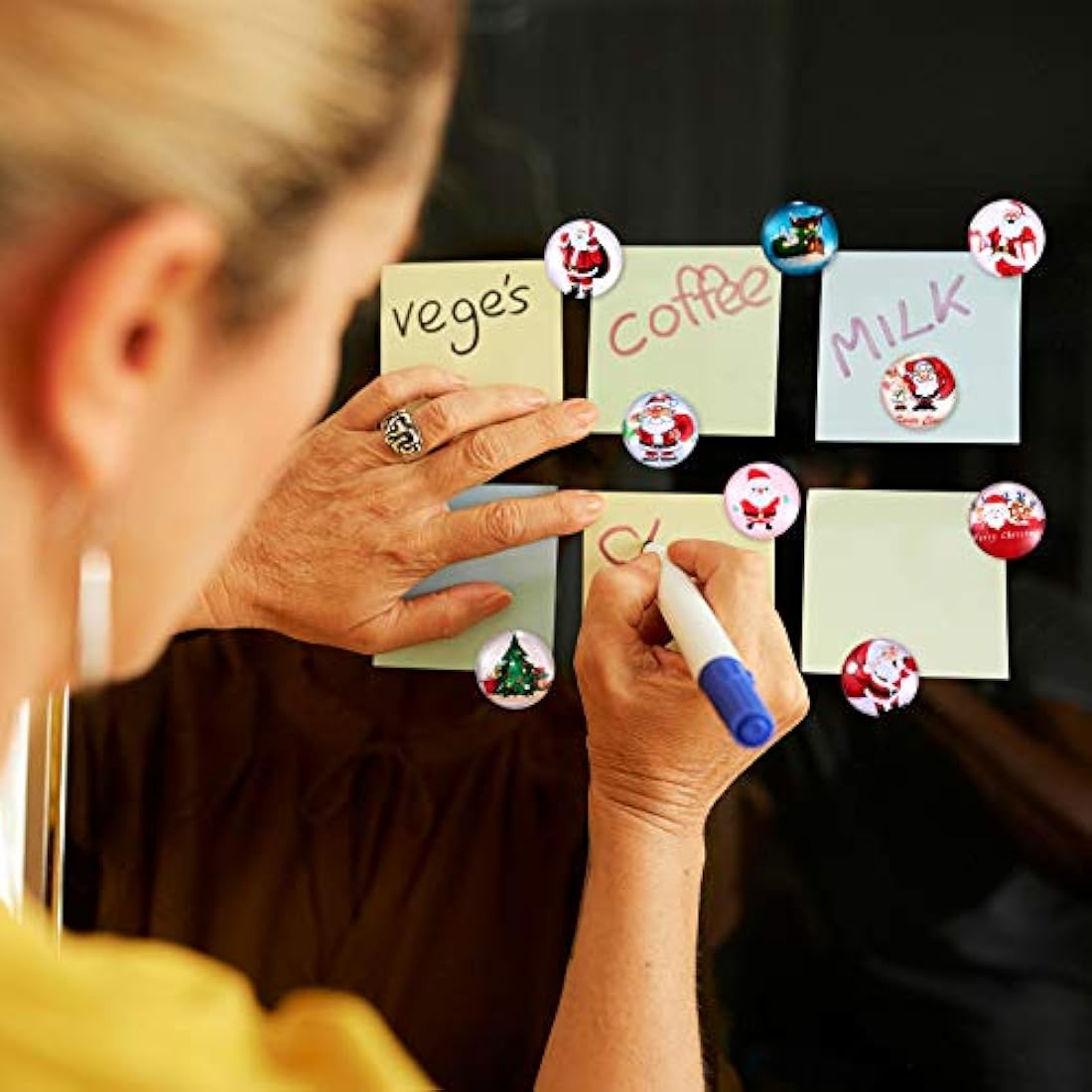 imanes para nevera de Navidad 3D de cristal