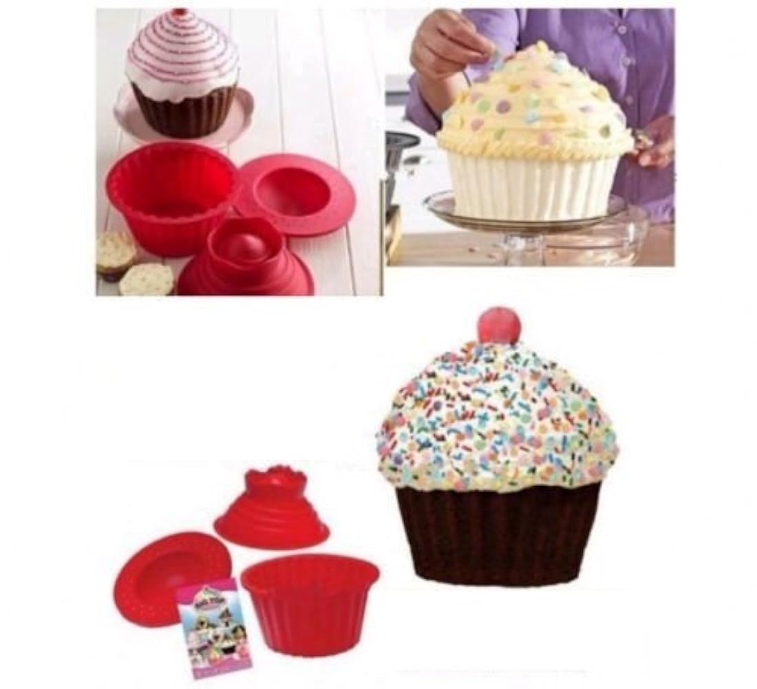 agile-shop 3 Pack gigante Big de tarta cupcake molde parte