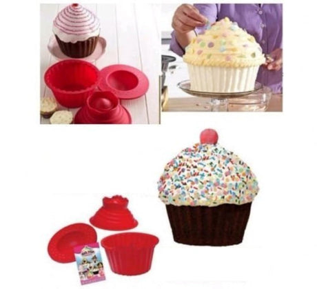 agile-shop 3 Pack gigante Big de tarta cupcake molde parte
