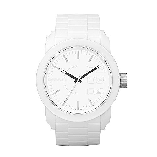 Reloj de silicona doble con plumón blanco hombre