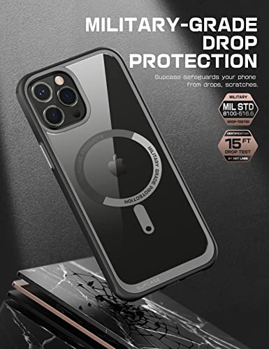 SUPCASE Unicorn Beetle Mag Series Funda para iPhone 13 Pro Max (versión 2021) de 6.7 pulgadas, funda protectora híbrida de alta calidad compatible con MagSafe (negro)