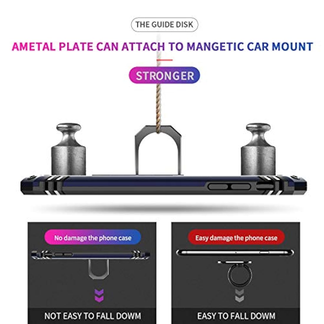Carcasa para iPhone X con protector de pantalla de cristal