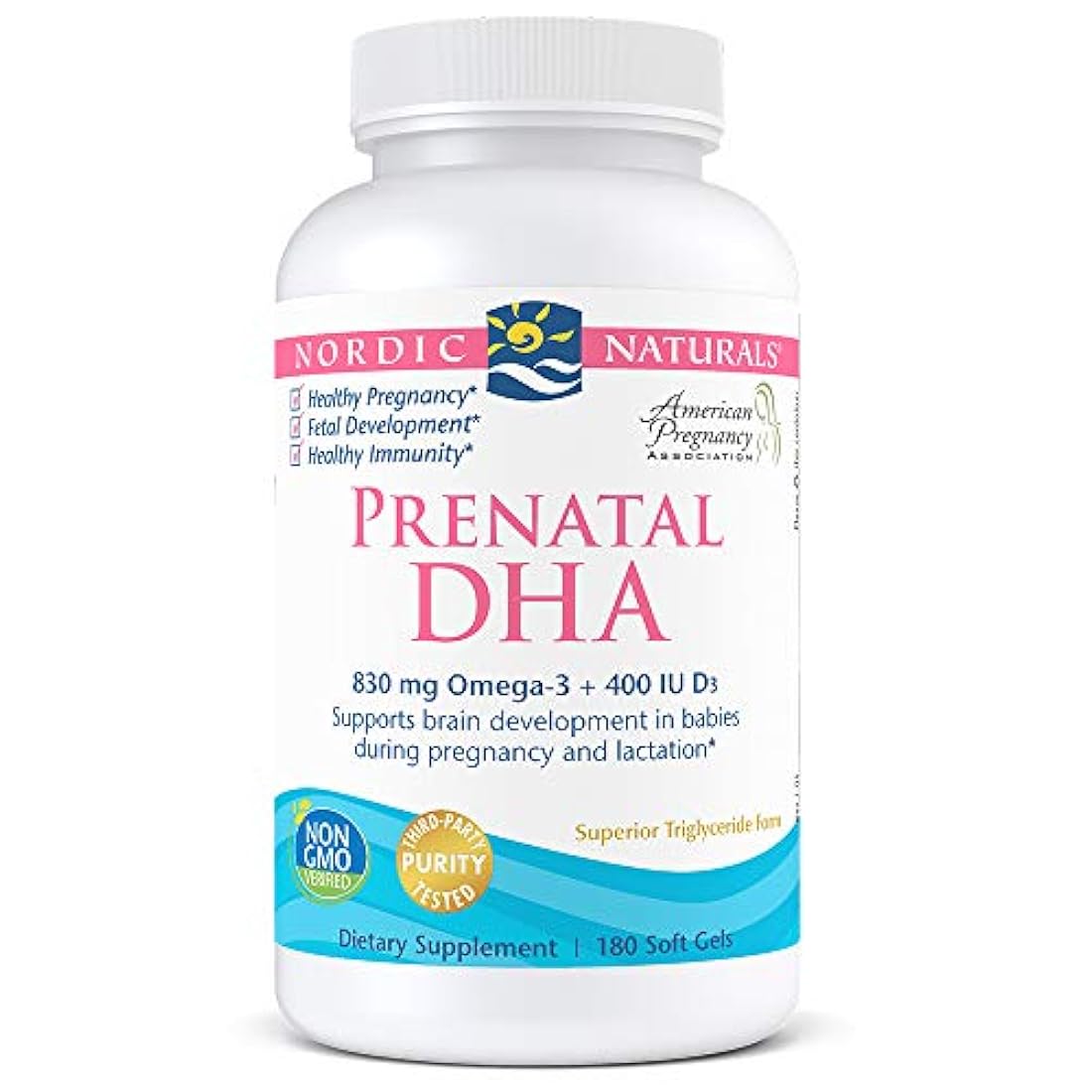 Nordic Naturals Prenatal DHA, apoya el desarrollo cerebral