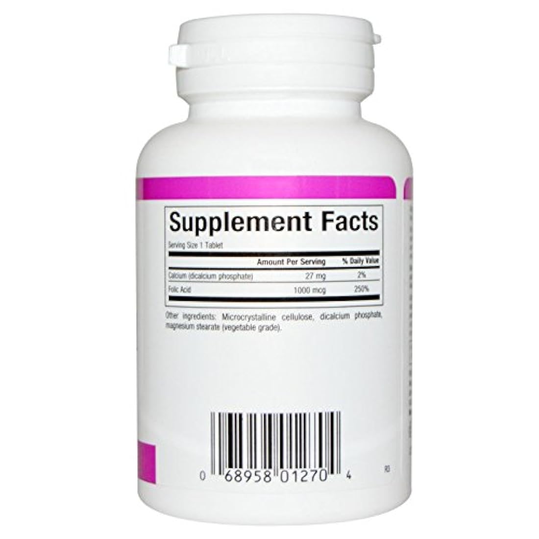 Ácido fólico 1mg (180Tablets) Marca