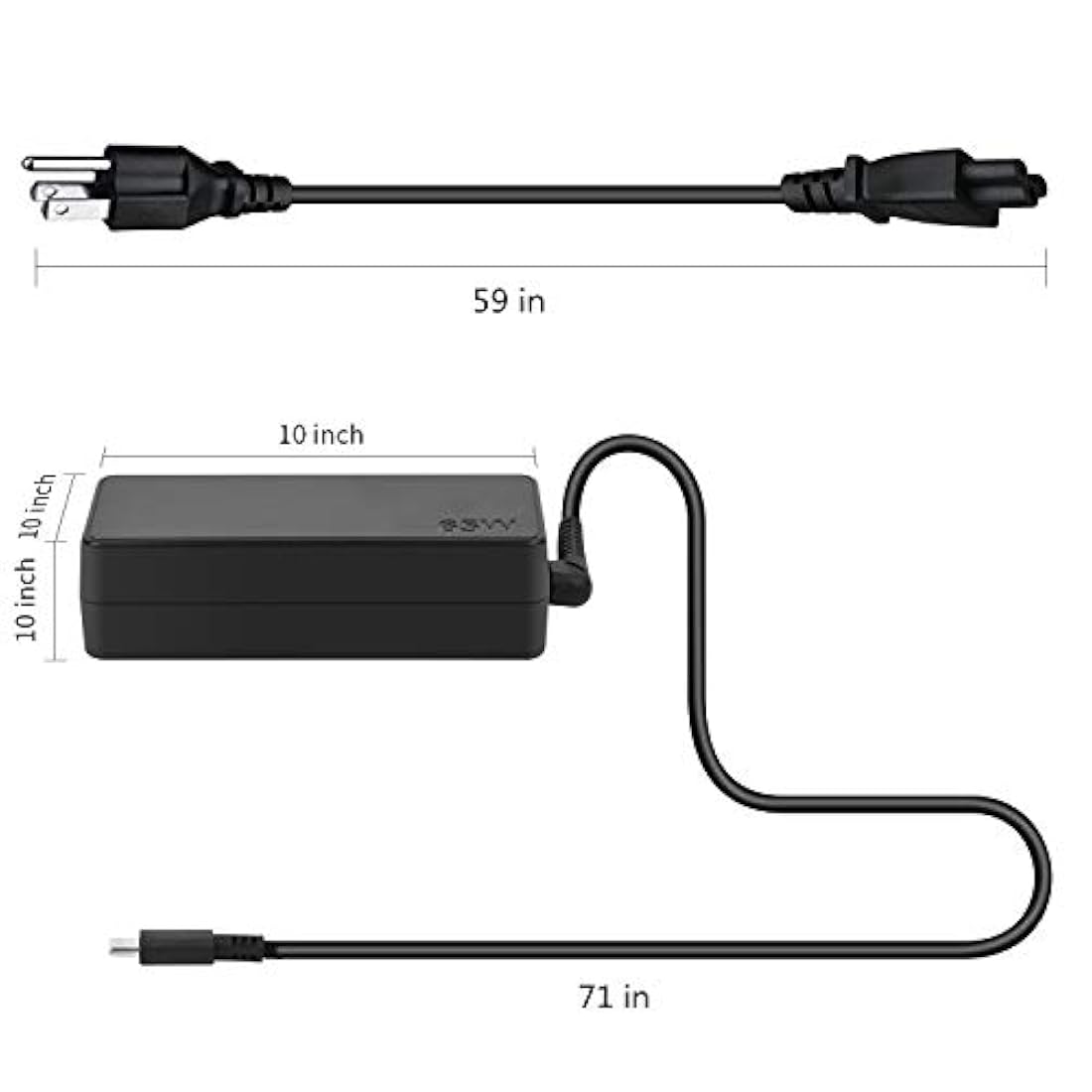 Cargador de 65 W CA para Lenovo Thinkpad  LVYATUO