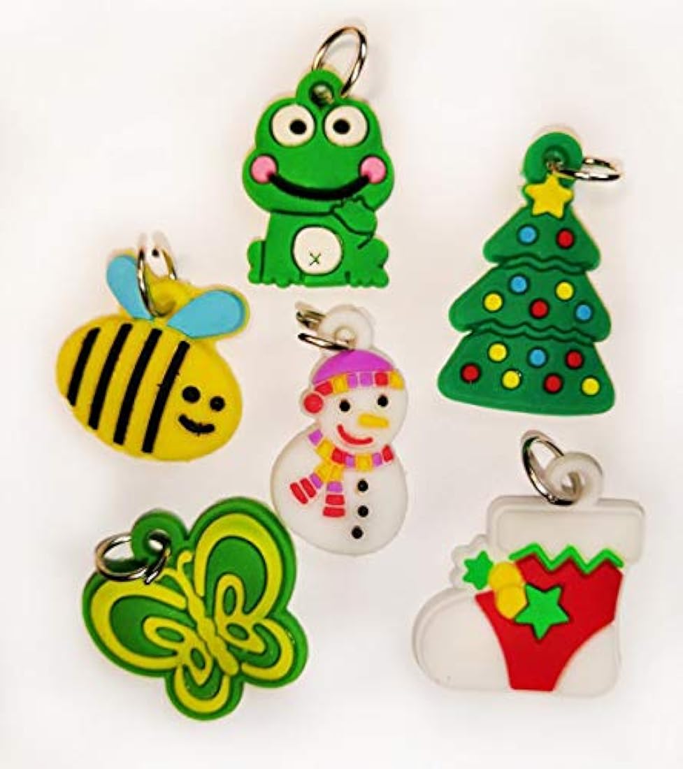 Dijes y Medallas Abalorio de silicona con correa de telar