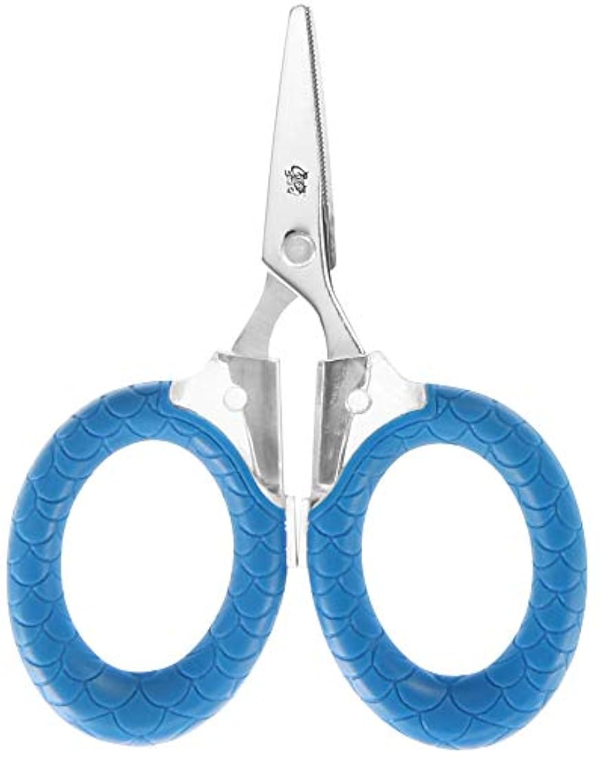Cuda - Tijeras micro de titanio de 3.0 in, Azul, talla única