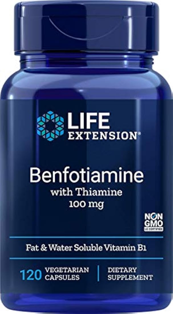 Benfotiamine, con Tiamina, 100 mg, 120 °Cápsulas Vegetales