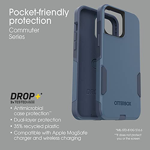 OtterBox Commuter Series - Funda para iPhone 13 Pro Max y iPhone 12 Pro Max, Rock Skip Way