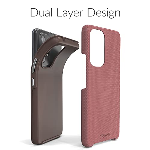 Crave Funda Dual Guard para Samsung Galaxy A53, protección a prueba de golpes, funda de doble capa para Samsung Galaxy A53 5G - Berry