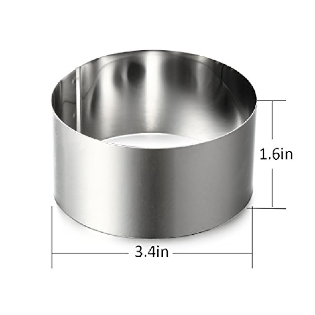 ONEDONE - Moldes de acero inoxidable para tartas