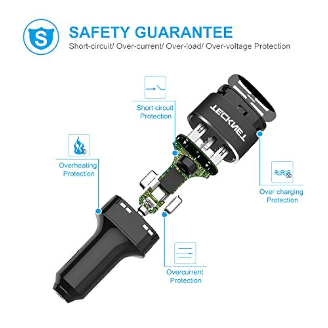 Cargador de coche USB TeckNet PowerDash D2 9.6A/48W TECKNET