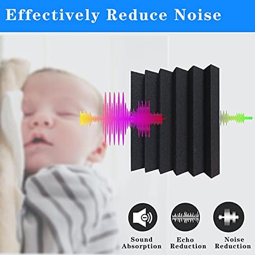 Paneles Acústicos, 24 Piezas, 2 x 12, Aislantes de Sonido