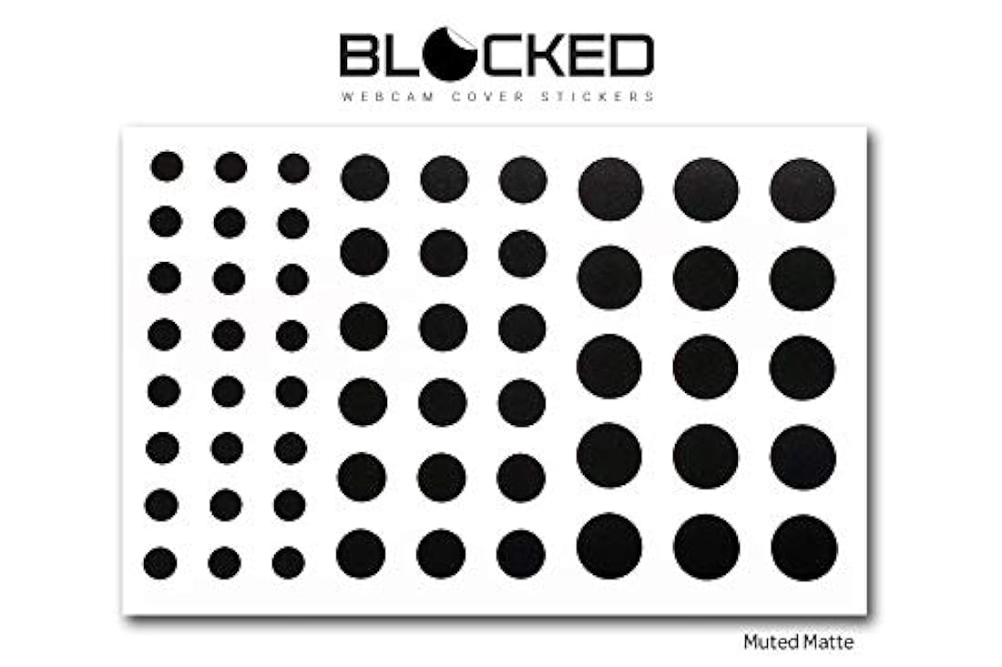 Cubiertas de vinilo para cámara web bloqueadas