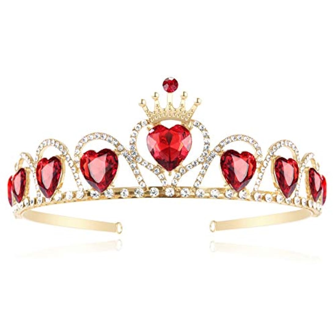 Tiara de corazón rojo Descendientes disfraz tocado reina
