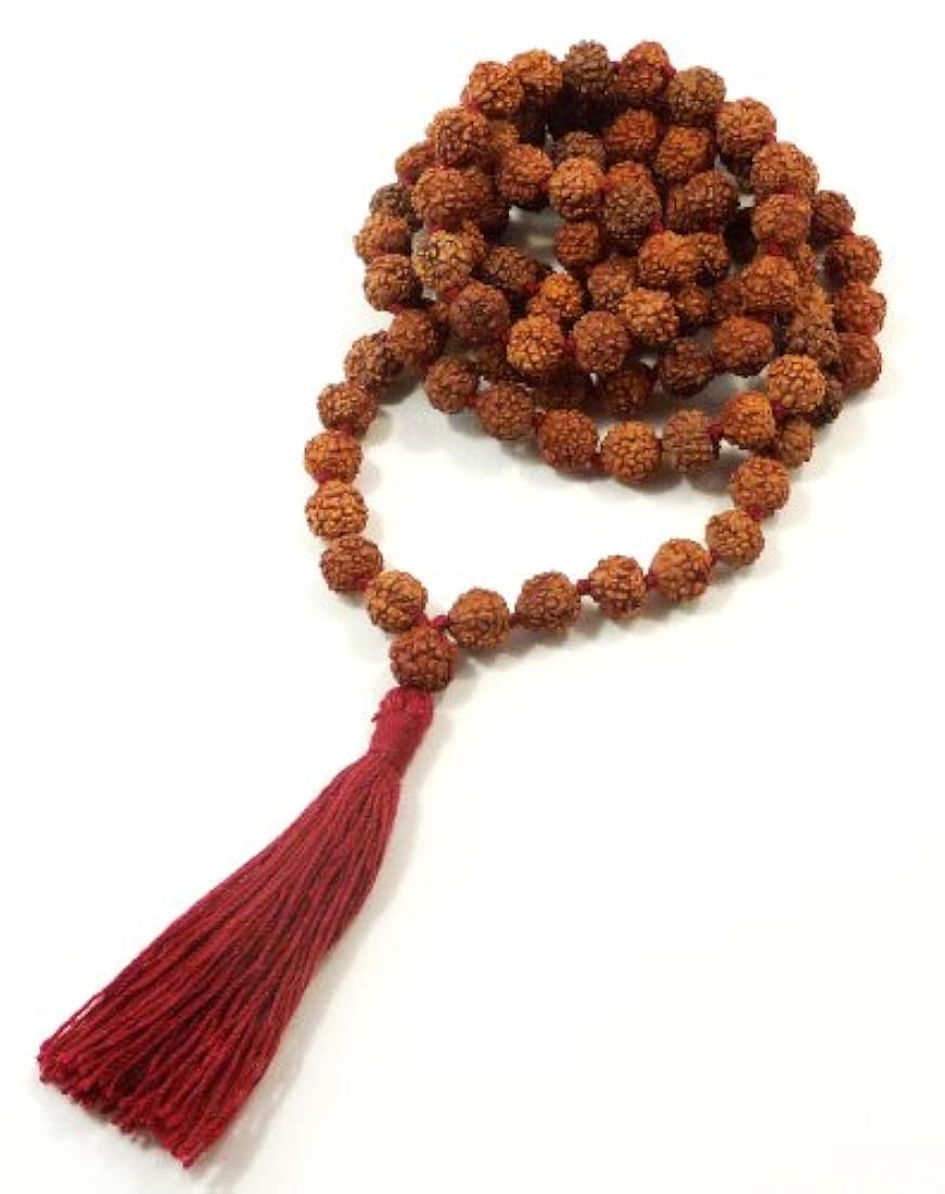 Rudraksha Meditation Mala - 108 cuentas (0.315 in)