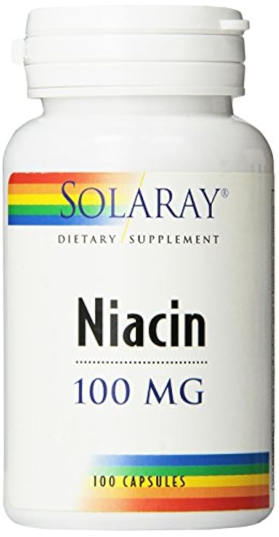 Cápsulas de vitamina de niacina, 100 mg, 100 unidades
