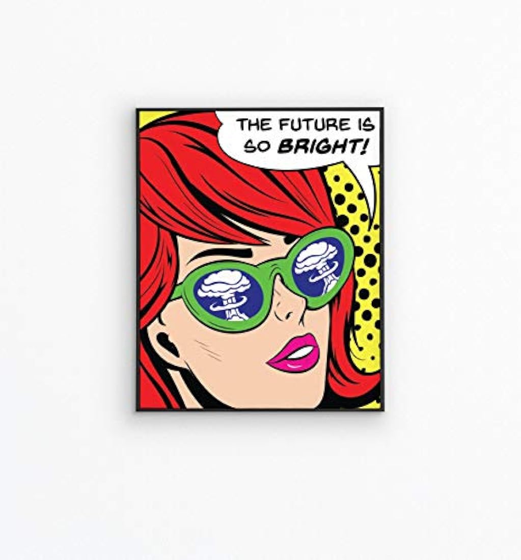 Carefree Bee - Juego de 4 impresiones de arte pop Art