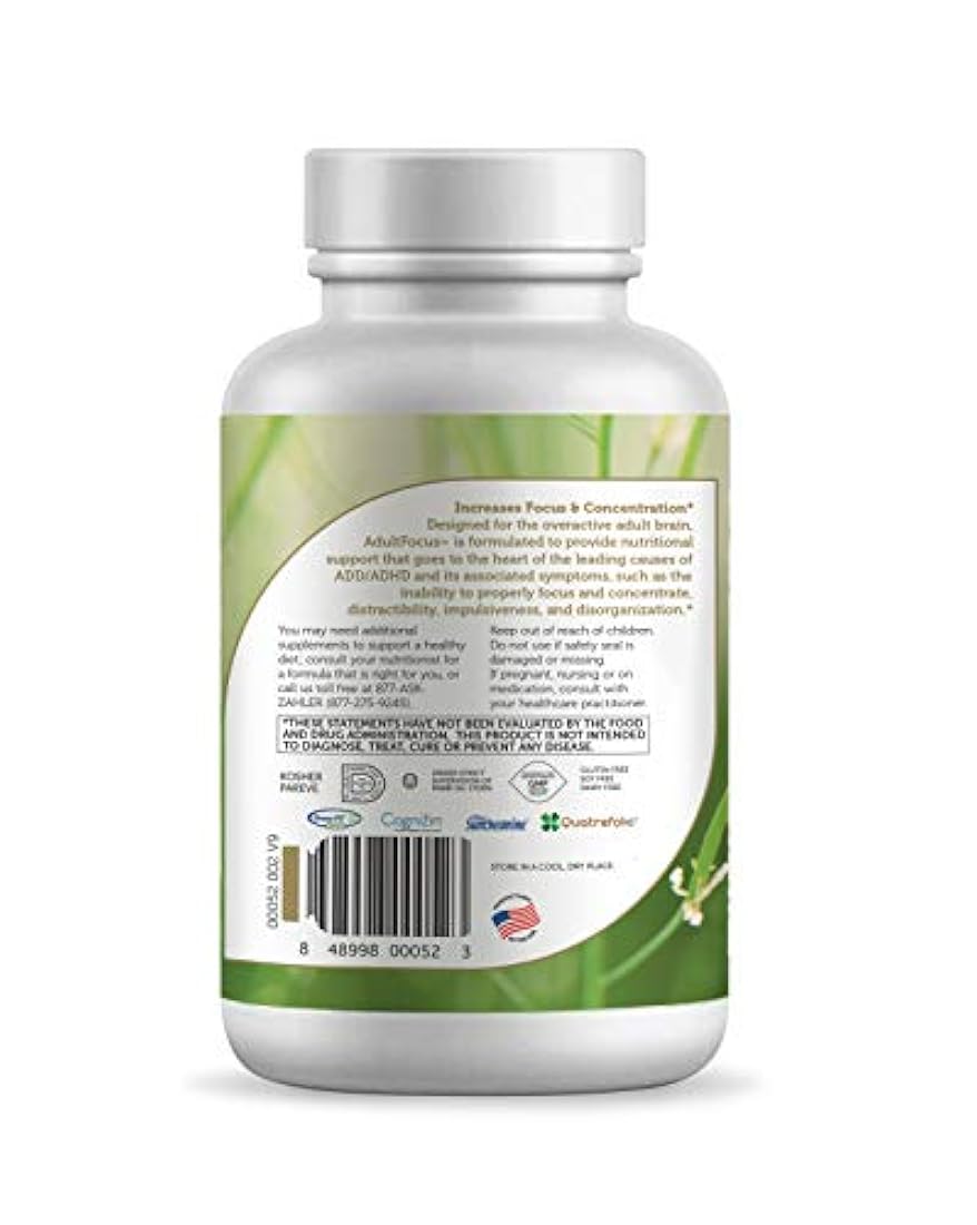 Zahler Adulto, fórmula avanzada para mayor concentración