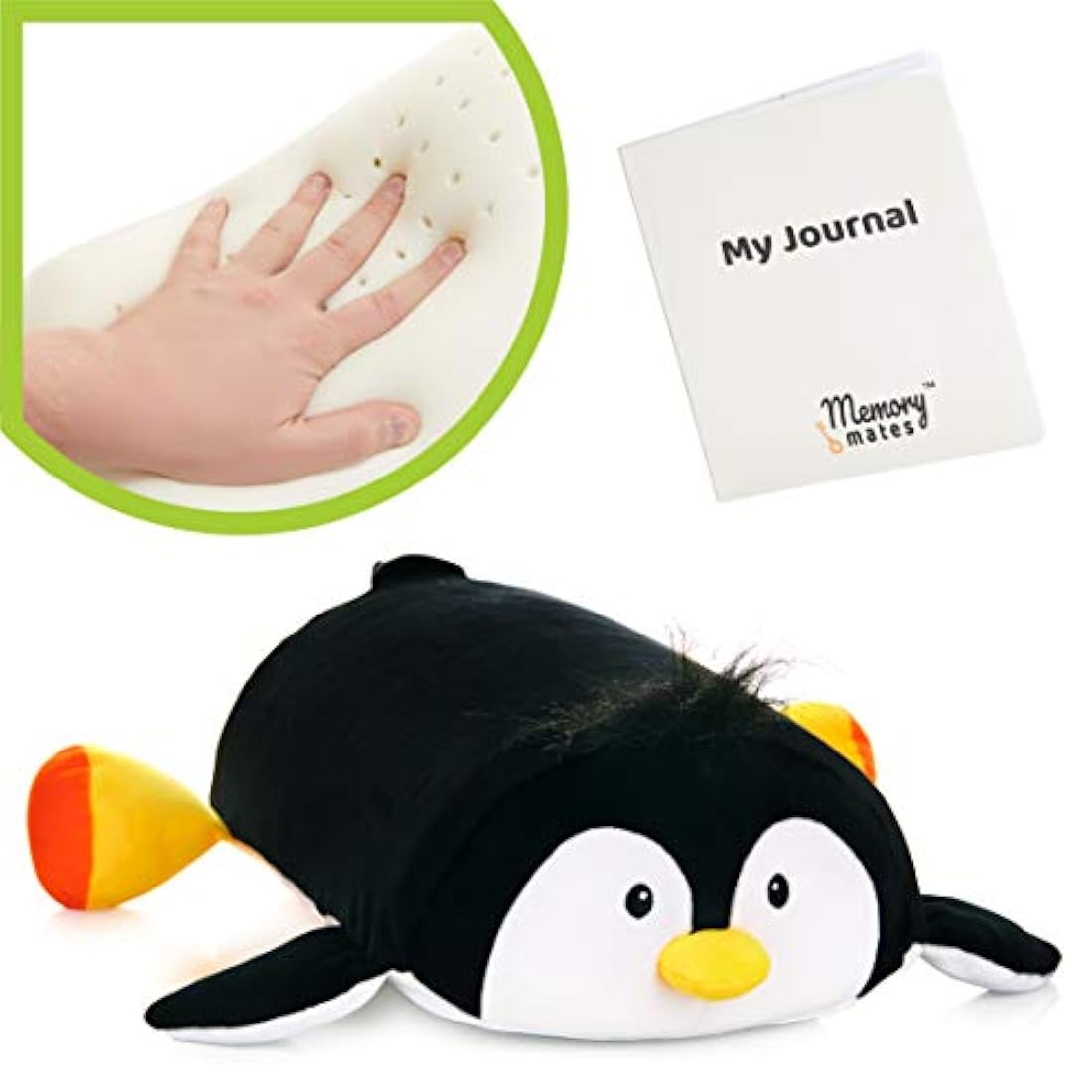 Almohada de espuma viscoelástica con diario para niños