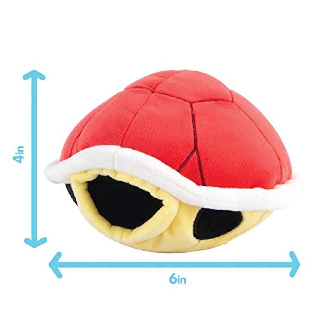 Peluche de concha roja, 6.0 in