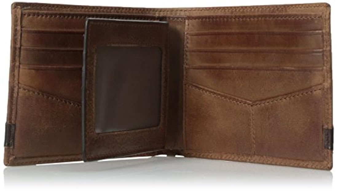 Fossil Quinn - Cartera de piel para hombre