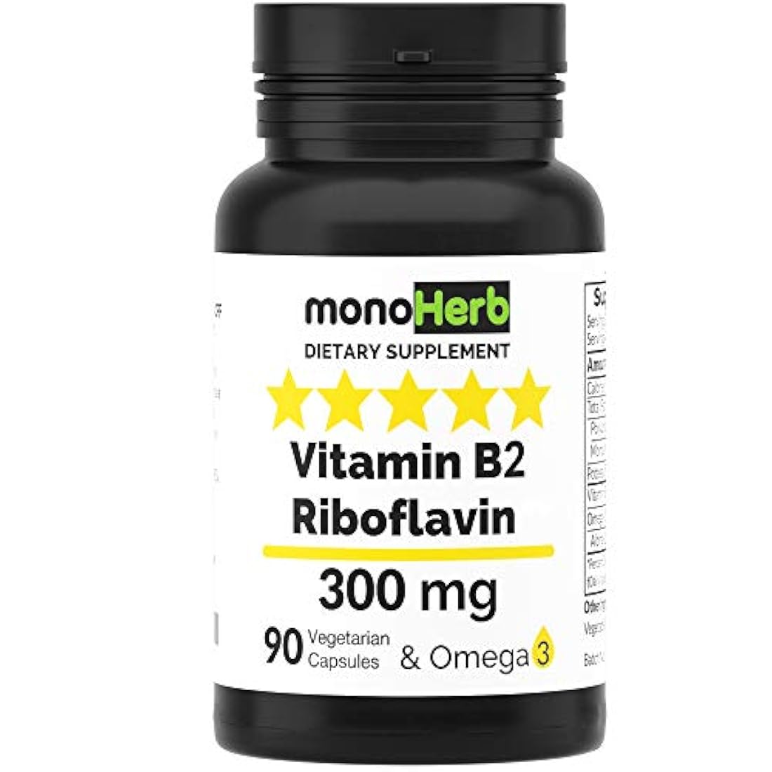 Vitamina B2 400 mg Riboflavina - Contra la Migraña