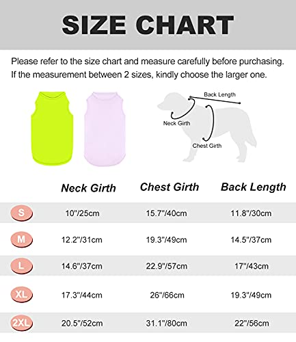 Paquete de 2 Camisas refrescantes para perros, ropa para perros instantáneos, ultra ligeras, transpirables, sin mangas, para perros pequeños, cachorros, niñas, talla M