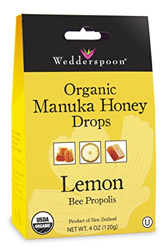 Wedderspoon Gotas de miel de manuka orgánica, limón