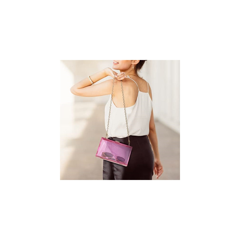Bolso de mano de acrílico transparente  removible