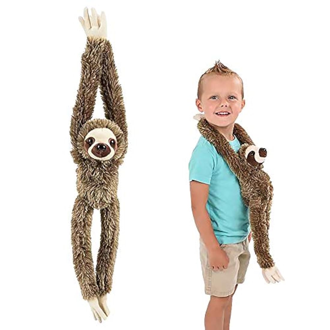 Peluche de perezoso colgante marrón